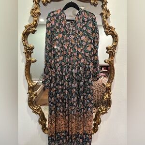 Free People Sz Medium See it through Maxi Dress